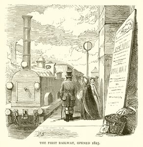 第一条铁路，1825年开通 作者 英语学校