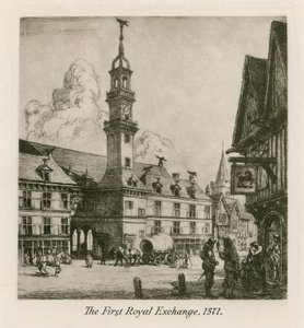 伦敦第一皇家交易所，1571年 作者 英语学校