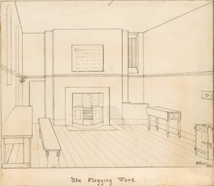 Newgate监狱的Flogging Ward 作者 英语学校