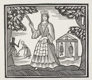 Moll Flanders的财富和不幸，出生于Newgate，来自18世纪Chap-books的John Ashton，酒吧。 1882年