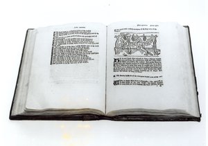 福克斯和葡萄，来自威廉卡克斯顿（C.1422-91）1434年Aesops Fables的插图译本 作者 英语学校