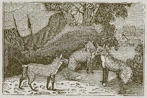 没有尾巴的狐狸（雕刻） 作者 英语学校