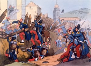 法国军团在1837年袭击了Carlist堑壕 作者 英语学校
