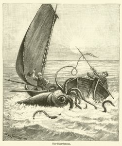 巨型章鱼（雕版画 作者 英语学校