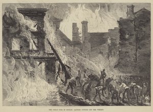 都柏林大火，工兵切断威士忌（雕刻） 作者 英语学校
