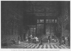 The Great Hall, Speke Hall, Lancashire (litho) 作者 英语学校
