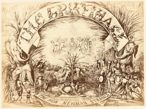 新贵，荣誉。纽曼·斯特兰奇（Newman Strange），《德里素描本》的页面，1850-154年 作者 英语学校