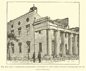 守卫之家，查尔斯顿，在1886年的南卡罗来纳州地震中破灭 作者 英语学校
