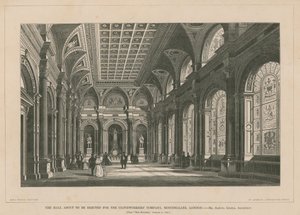 即将为Clothworkers Company，Mincing Lane建造的大厅 作者 英语学校