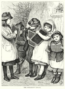 绿篱学校（版画） 作者 英语学校