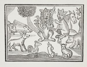 Reynard the Fox的历史，来自18世纪Chap-books的John Ashton，酒吧的插图。 1882年 作者 英语学校