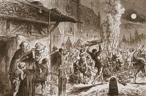 巴塞尔的Iconoclasts燃烧的图像和偶像，James Aitken Wylie（1808-1890），酒吧的新教历史插图。 1878年 作者 英语学校