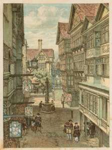 1884年南肯辛顿国际健康展：伦敦老街 作者 英语学校