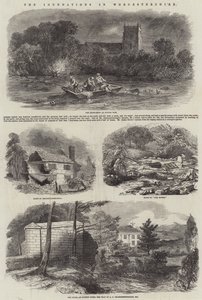 伍斯特郡的洪水（版画） 作者 英语学校