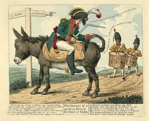 现代英雄之旅到厄尔巴岛，酒吧。伦敦，1814年 作者 英语学校