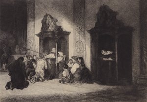 善良的忏悔者》（石版画） 作者 英语学校
