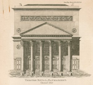 伦敦Haymarket的国王剧院于1821年开业 作者 英语学校