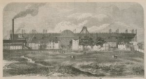 利维坦（大东方）蒸汽船，于1857年10月从狗岛速写 作者 英语学校