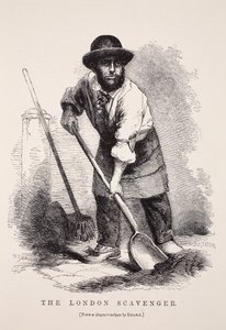 伦敦清道夫，在理查德·比尔德（Richard Beard）的银版照相术之后，来自伦敦工党和伦敦穷人的插图由亨利·梅休（Henry Mayhew）出版。 1862年 作者 英语学校