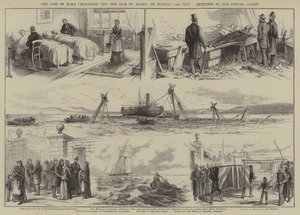英国皇家海军 "欧律狄刻号 "于 24 日星期日在怀特岛附近海域遇难（雕刻） 作者 英语学校