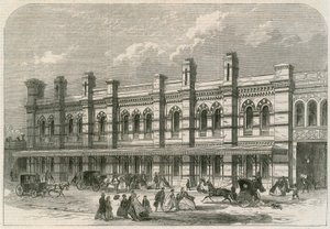 伦敦，查塔姆和多佛铁路的Ludgate Hill站 作者 英语学校