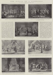 共济会的制作（石版画） 作者 英语学校