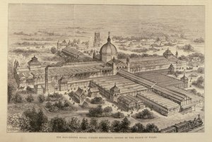 威尔士亲王在1887年5月7日的“伦敦新闻画报”开幕的曼彻斯特皇家银禧展览会 作者 英语学校