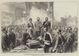 洛恩侯爵宣誓就任加拿大总督（版画） 作者 英语学校