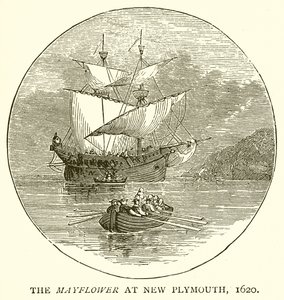 新普利茅斯的五月花号，1620年 作者 英语学校