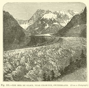 Mer de Glace，瑞士夏蒙尼附近 作者 英语学校