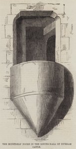 达勒姆城堡餐厅的吟游诗人壁龛（版画） 作者 英语学校