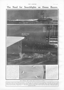 1912年4月27日，来自球体的海洋探测器需要探照灯 作者 英语学校