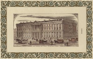 St Martins Le Grand新的邮政总局（彩色雕刻） 作者 英语学校