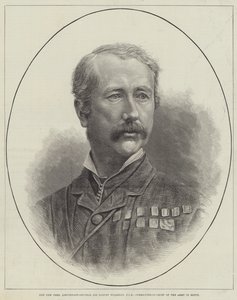 The New Peer, 中将 Garnet Wolseley 爵士，GCB，埃及陆军总司令（雕刻） 作者 英语学校