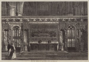 威斯敏斯特教堂的新 Reredos（雕刻） 作者 英语学校