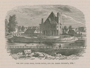 新河头，水屋和以色列威尔克斯先生，1730年 作者 英语学校