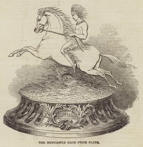 The Newcastle Race Prize Plate (engraving) 作者 英语学校