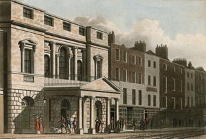 1814年万神殿的帕拉第奥门面和入口门廊 作者 英语学校