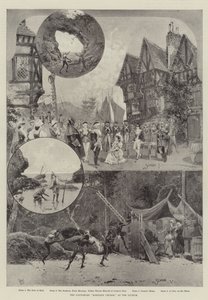 哑剧“鲁滨逊漂流记”，在学园（石版画） 作者 英语学校