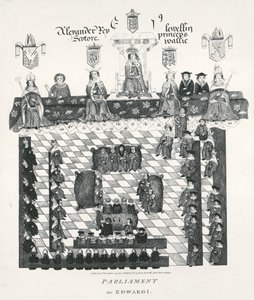 爱德华一世议会（1239-1307）复制了第1523号的Wriothesley手稿，酒吧。在1794年 作者 英语学校