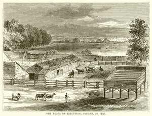执行地点，Tyburn，1750年 作者 英语学校