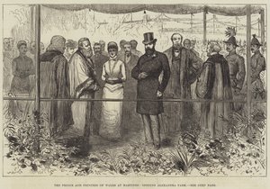 威尔士亲王和王妃在黑斯廷斯为亚历山德拉公园揭幕（版画） 作者 英语学校