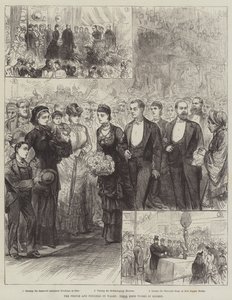 威尔士亲王和王妃，他们在伦敦的好作品（版画） 作者 英语学校
