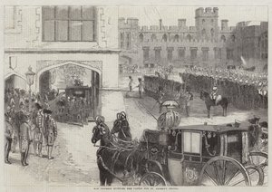 公主离开城堡前往圣乔治教堂（版画） 作者 英语学校