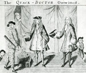 The Quack Doctor Outwitted，由Sutton Nichols出版，1558年 作者 英语学校