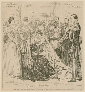 女王和皇室新娘，婚礼仪式后的礼拜堂，1896年7月23日 作者 英语学校