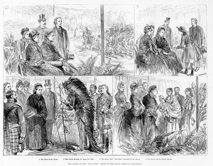 西部女王在1887年的美国大展上展示 作者 英语学校