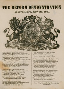 1867年5月6日在海德公园的改革示范 作者 英语学校