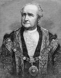 正确的话。奥尔德曼GS Nottage，新任伦敦市长，插图来自&39;The Illustrated London News&39;，1884年