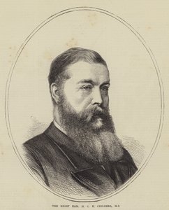 尊敬的 H C E Childers，议员（雕刻） 作者 英语学校